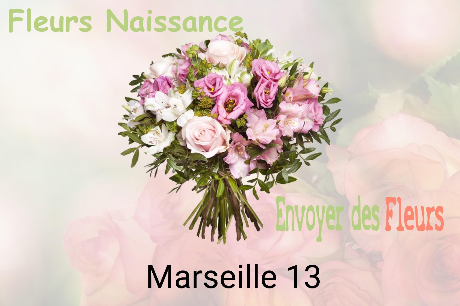 Bouquet de fleurs de naissance livré à Marseille-13